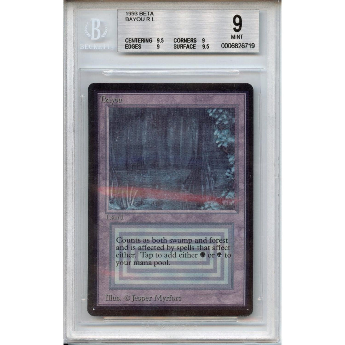 Sports Magic Graded: 1993 Beta Bayou Beckett 9