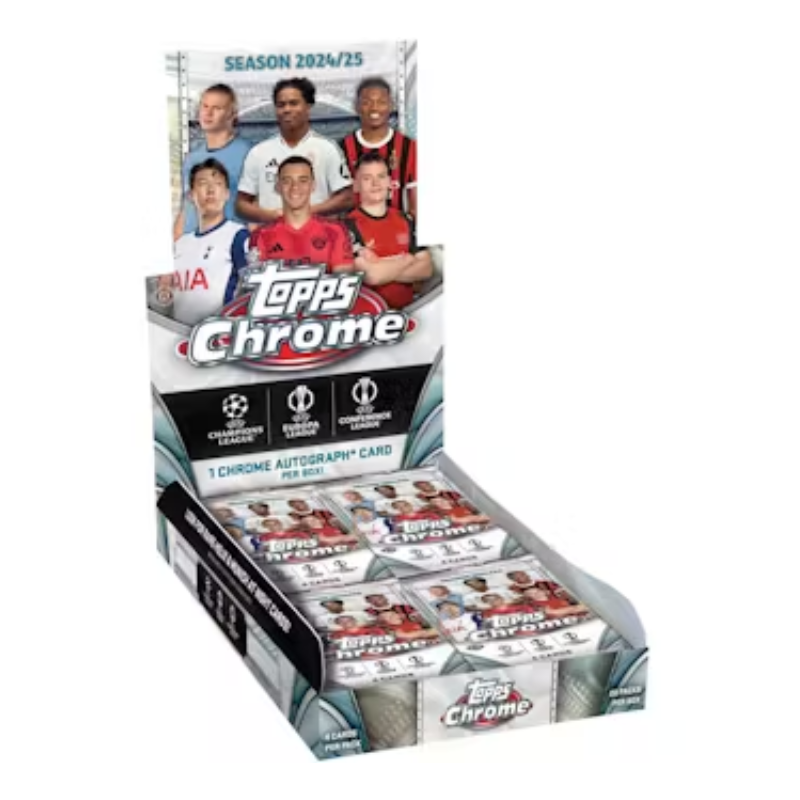Soccer Topps 2024/25 Topps Chrome Uefa Club Competitions Hobby 12 Box Case