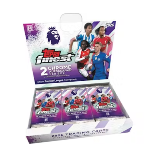 Soccer Topps 2025/26 Topps Finest English Premier League Epl Hobby 8 Box Case