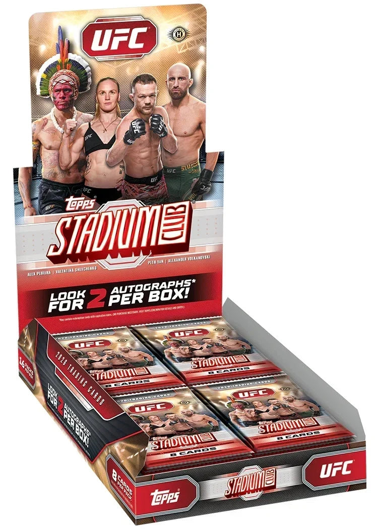 UFC MMA Topps 2026 Topps UFC Stadium Club Hobby 12 Box Case