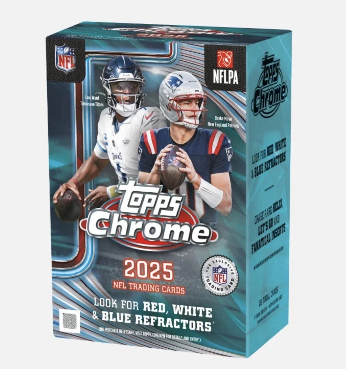 Football Topps 2025 Topps Chrome Football Blaster Box 40 Box Case