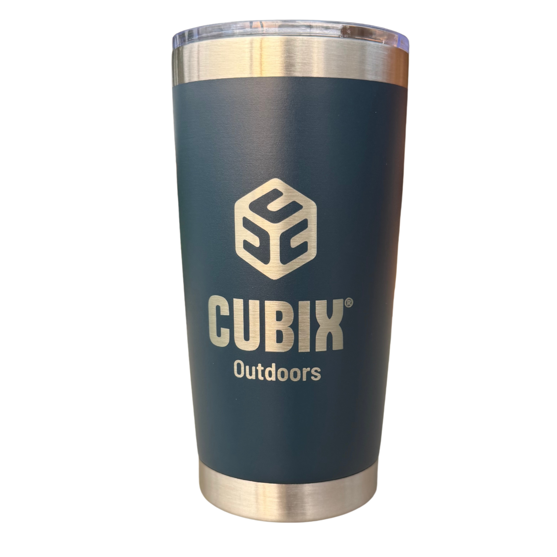 Cubix Outdoors 20oz Insulated Tumbler with Sliding Lid — Stainless Steel, Keeps Drinks Hot or Cold - Image 3