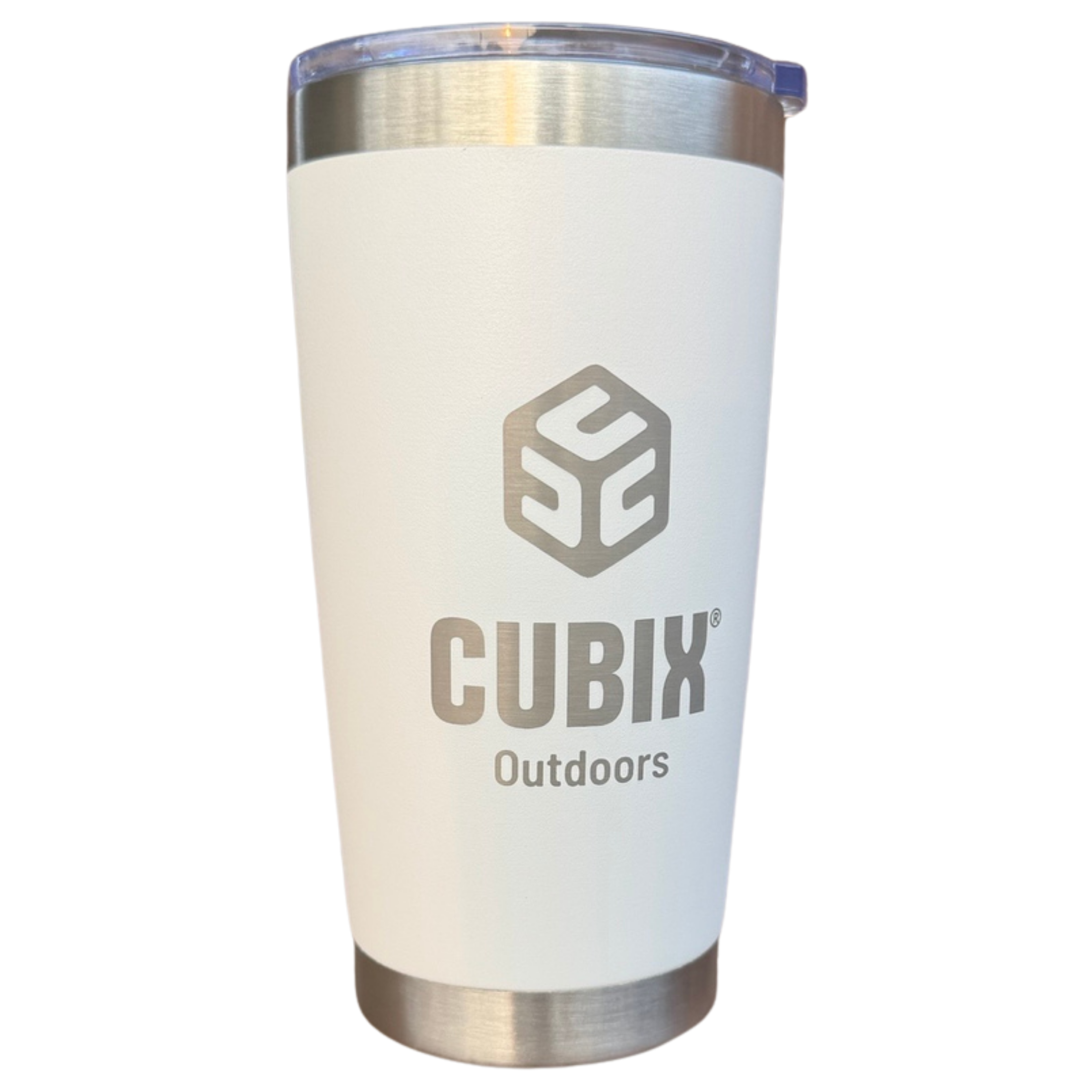 Cubix Outdoors 20oz Insulated Tumbler with Sliding Lid — Stainless Steel, Keeps Drinks Hot or Cold - Image 2