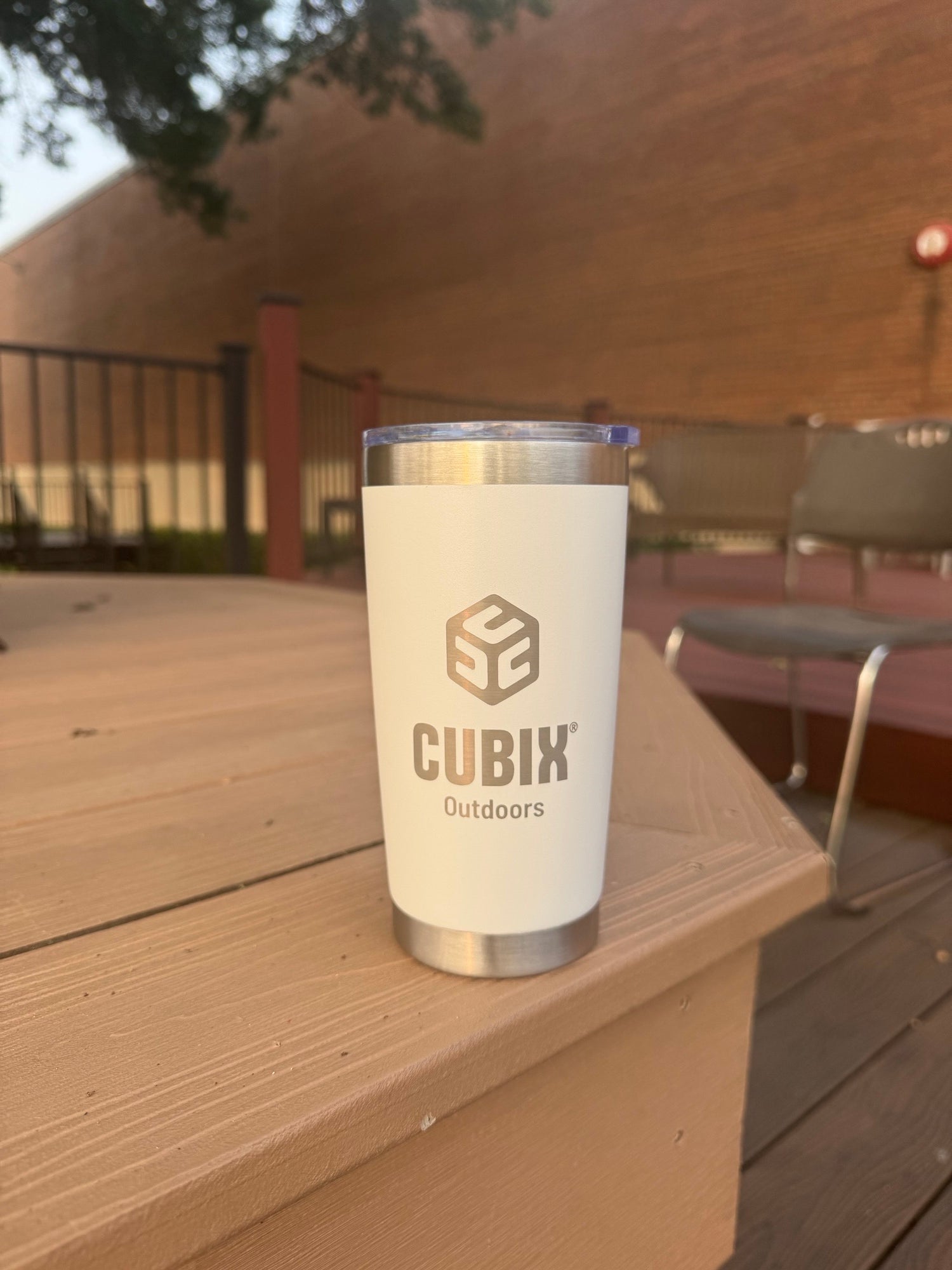 Cubix Outdoors 20oz Insulated Tumbler with Sliding Lid — Stainless Steel, Keeps Drinks Hot or Cold - Image 4