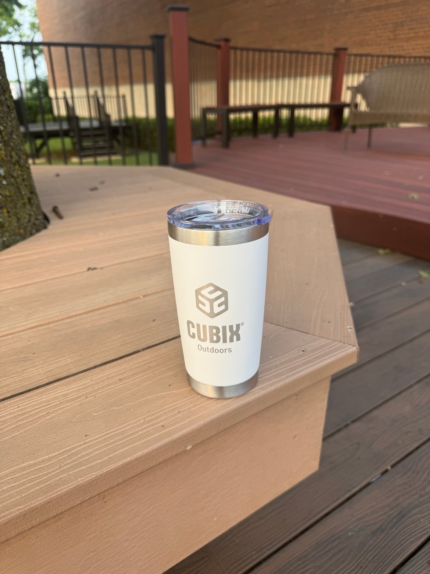 Cubix Outdoors 20oz Insulated Tumbler with Sliding Lid — Stainless Steel, Keeps Drinks Hot or Cold - Image 5