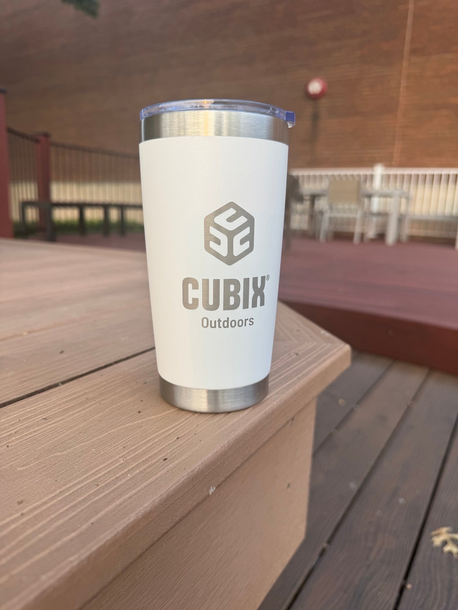 Cubix Outdoors 20oz Insulated Tumbler with Sliding Lid — Stainless Steel, Keeps Drinks Hot or Cold - Image 6