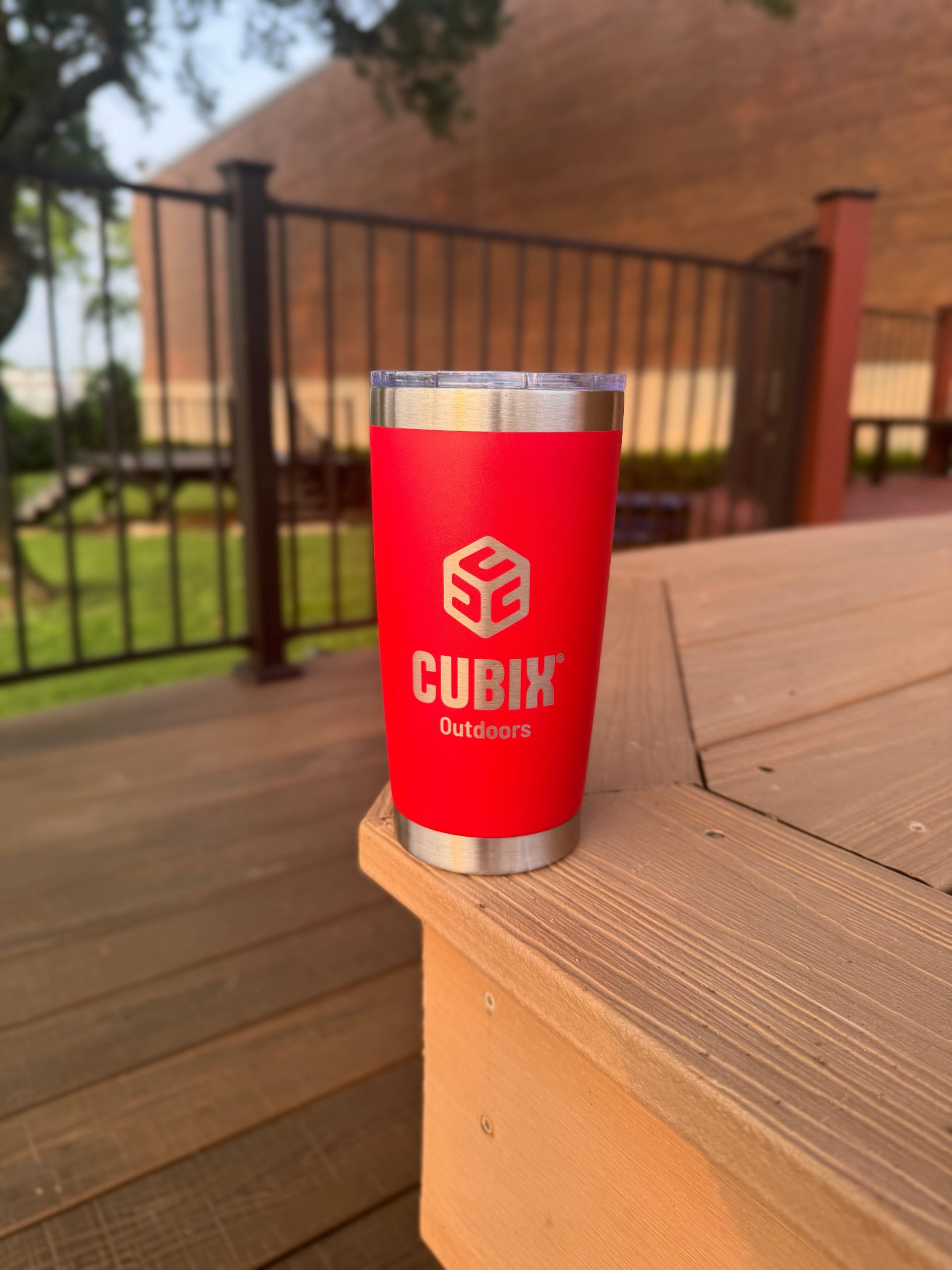 Cubix Outdoors 20oz Insulated Tumbler with Sliding Lid — Stainless Steel, Keeps Drinks Hot or Cold - Image 7