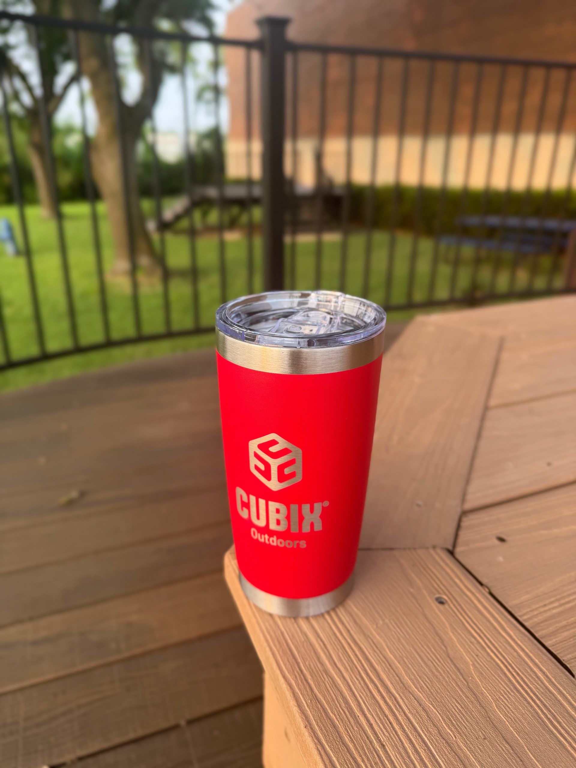 Cubix Outdoors 20oz Insulated Tumbler with Sliding Lid — Stainless Steel, Keeps Drinks Hot or Cold - Image 8